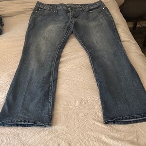 Express Dark Blue Women's Boot Cut Jeans